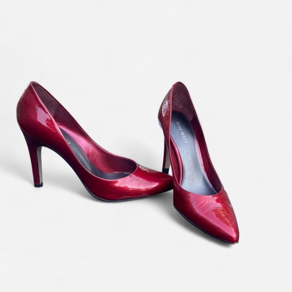Glossy Red‎ Nine West Stilettos